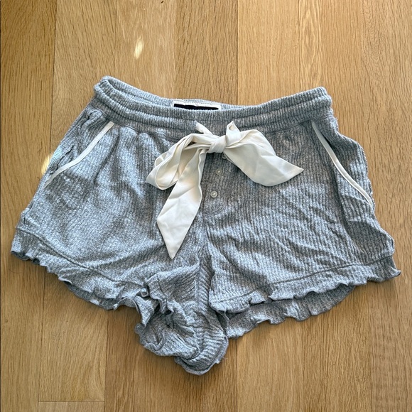 Abercrombie & Fitch Gray Lace Trim Pajama Set - Picture 6 of 8